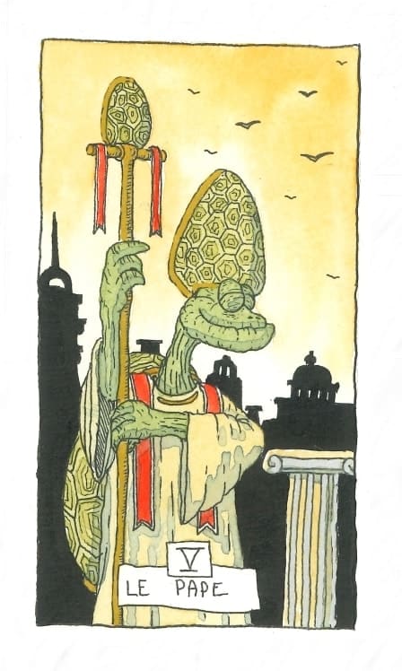 Tarot de Marseille — Le pape