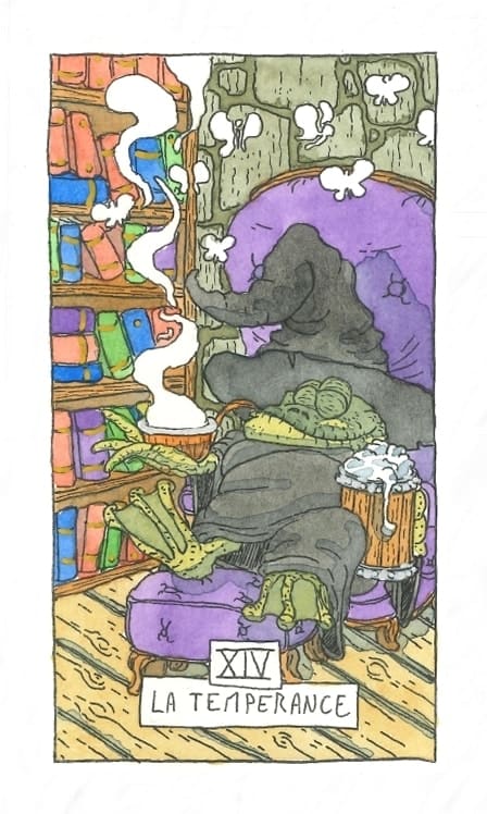 Tarot de Marseille — La tempérance