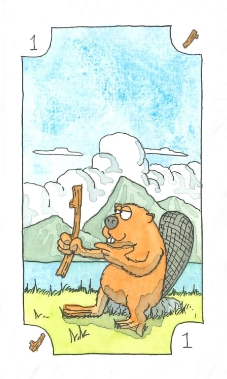 Tarot de Marseille — As de bâton